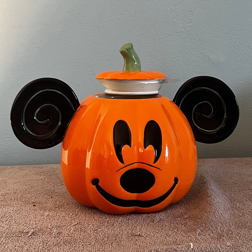 Halloween mickey cookie jar